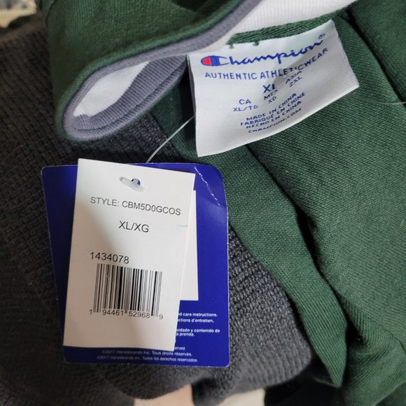 Champion FAMU Florida A&M Rattlers Pullover Snap Sweatshirt Dark Green Orange - Picture 9 of 9